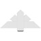 Ekena Millwork Redmond Architectural Grade PVC Gable Bracket, 36"W x 16 1/2"H x 4"D x 6"F, 11/12 Pitch GBP036X17X0406RED00 - alternate 2